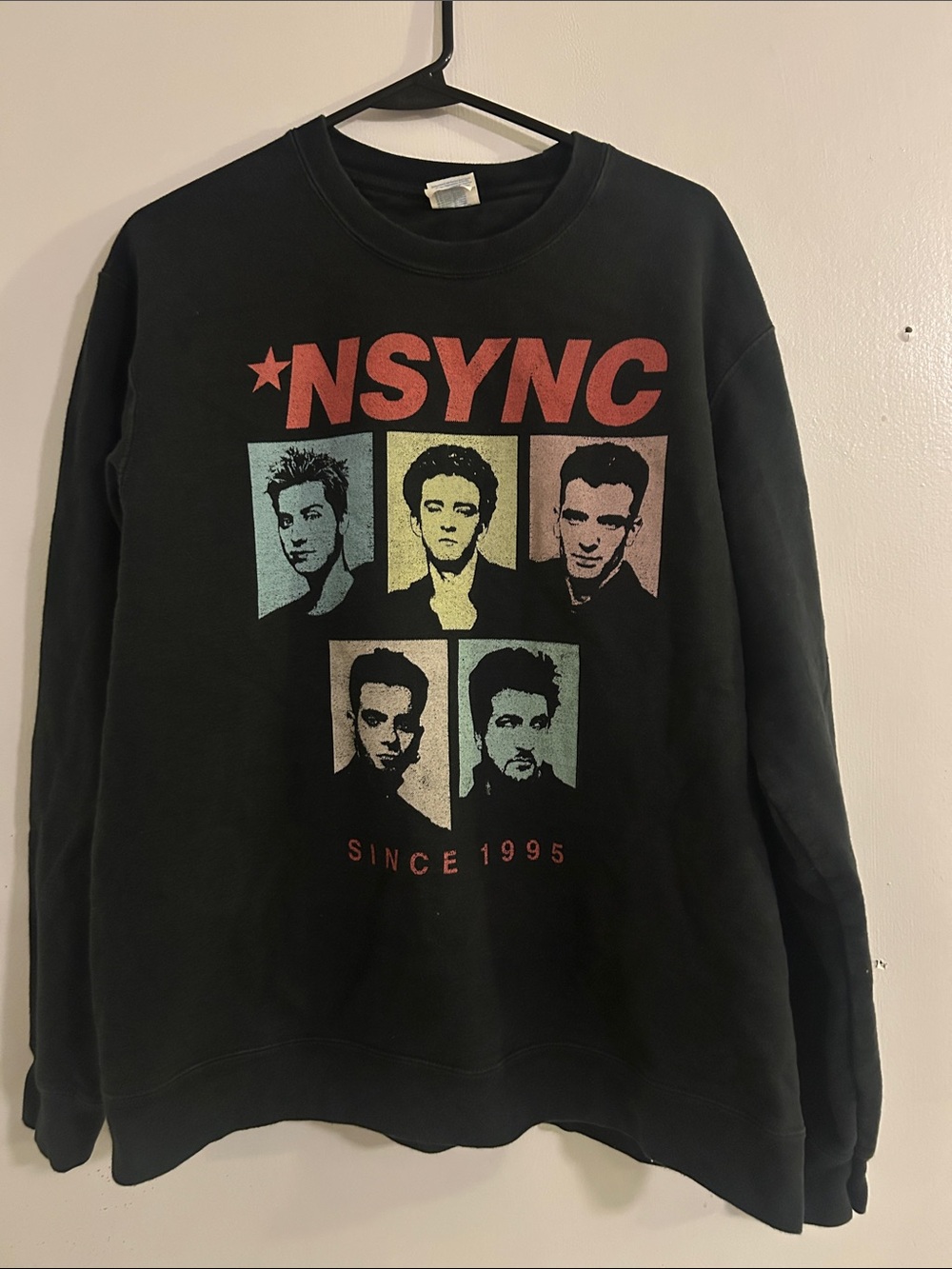 Black Graphic *NSYNC Crewneck Sweatshirt